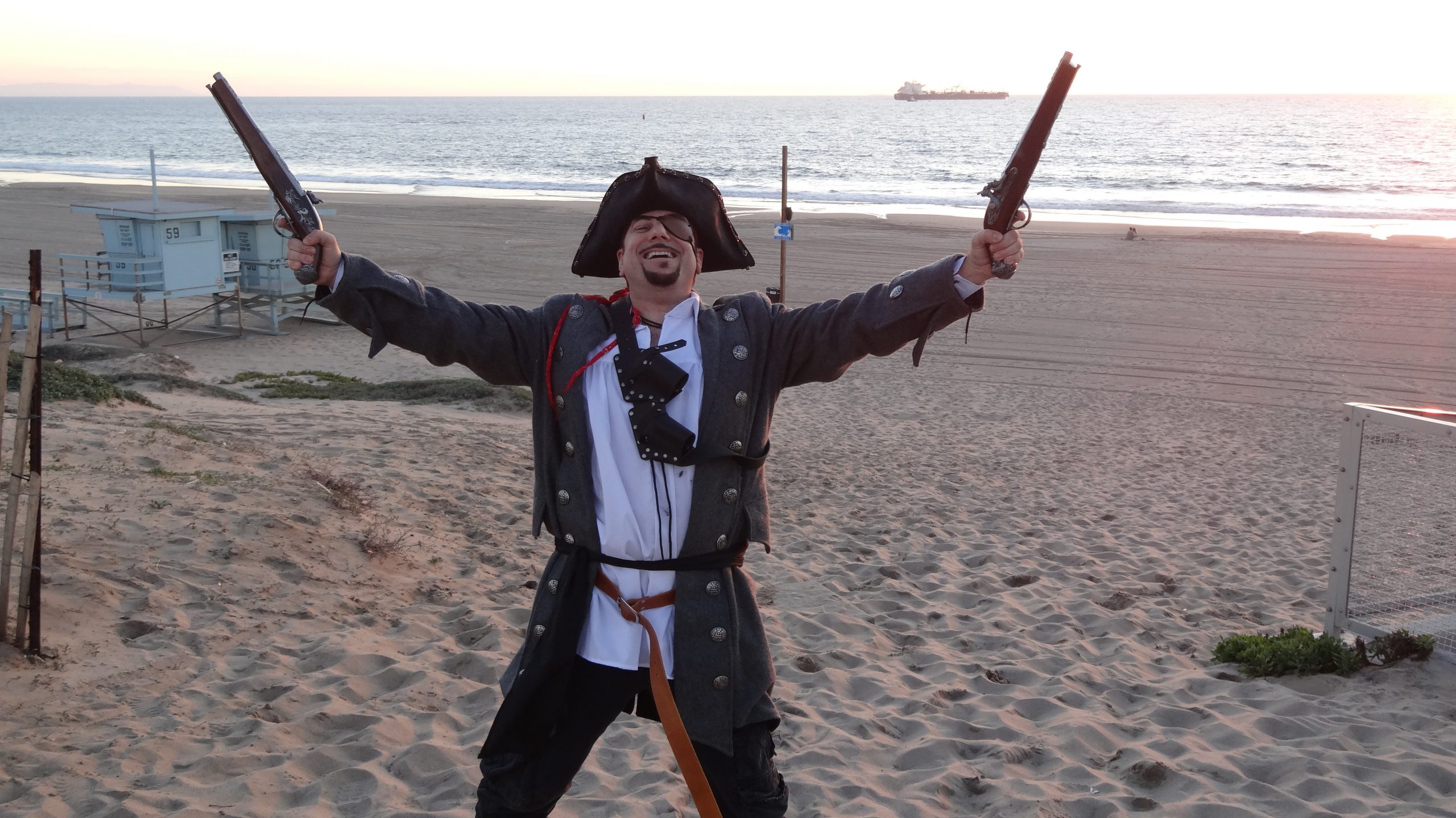 Cap'n Jim with pistols